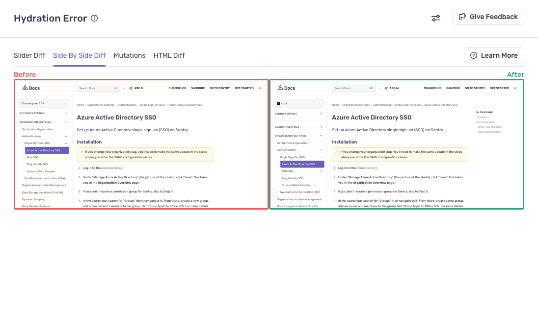 side by side image tool